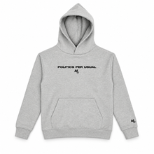 Load image into Gallery viewer, Politics Per Usual Hooded Sweatshirt
