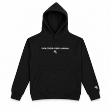 Load image into Gallery viewer, Politics Per Usual Hooded Sweatshirt
